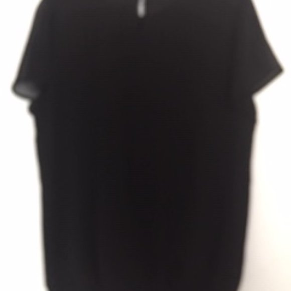 DENEVERHAYES BLOUSE SIZE L/G.  COLOR JET BLACK - Picture 2 of 5